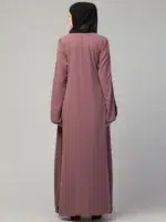 A-line Abaya with Front Stripes