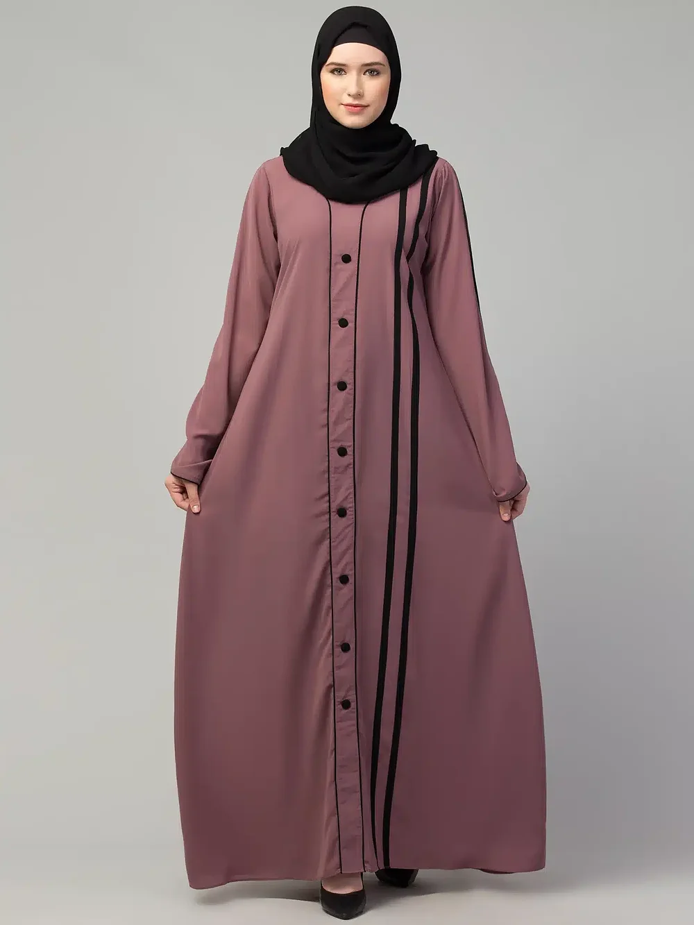 A Line Abaya side drape