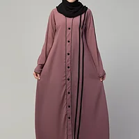 A Line Abaya - side drape