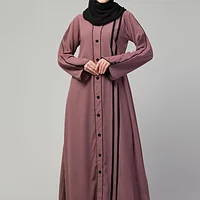 A Line Abaya - full length front view