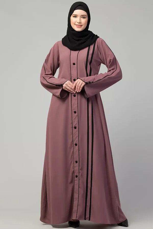 A Line Abaya - full length front view