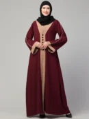 Maxi Dress Abaya maroon