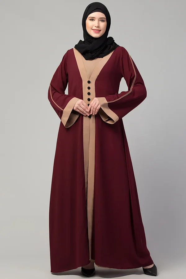 Maxi Abaya Dress - full length front view