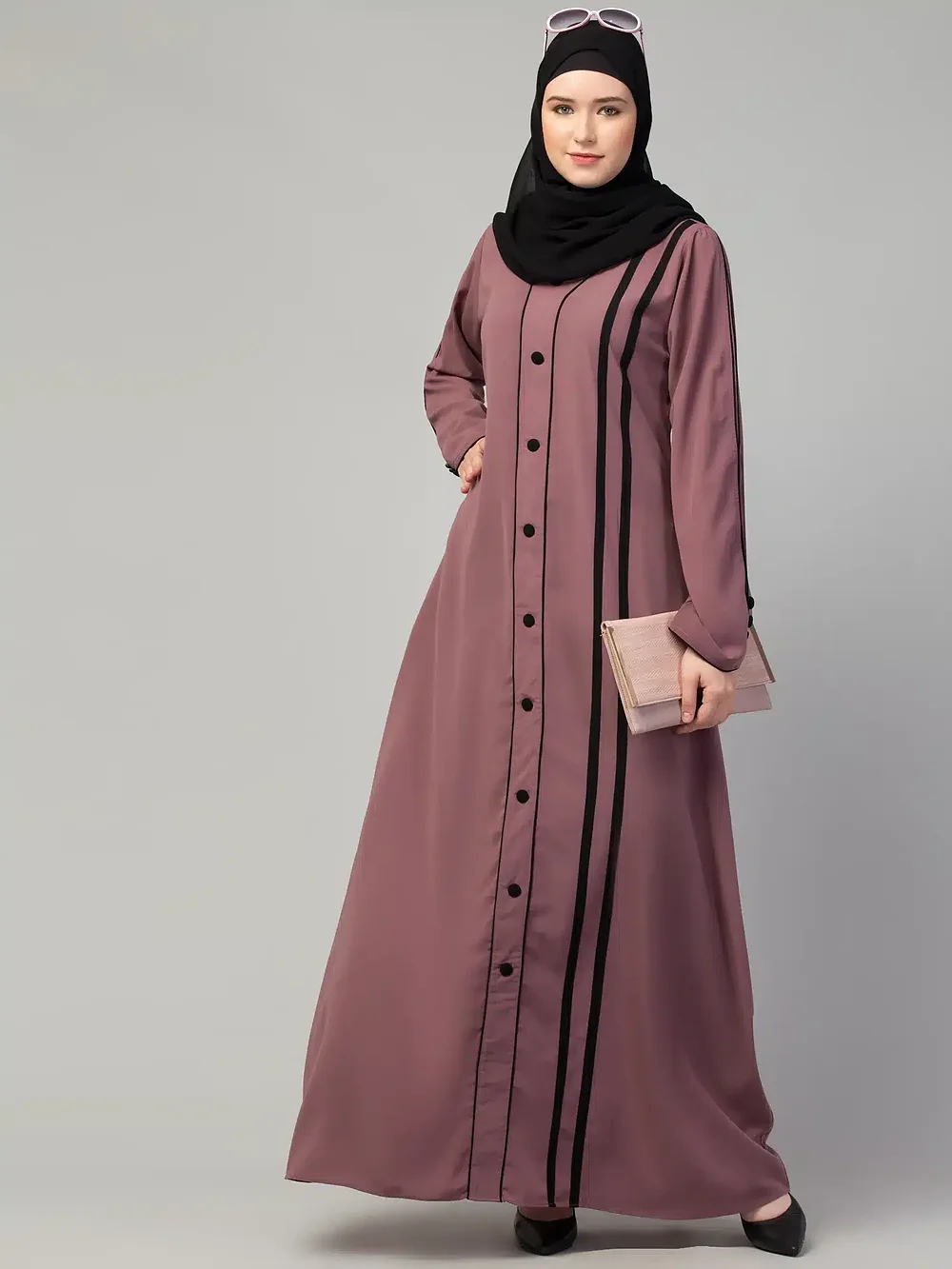 A Line Abaya sleeve and cuff detail
