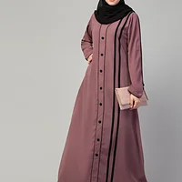 A Line Abaya - sleeve and cuff detail