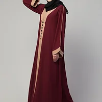 Maxi Abaya Dress - finished stitching and hem detail