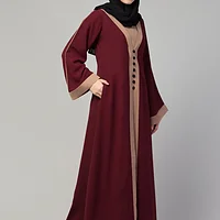 Maxi Abaya Dress - styling and drape detail