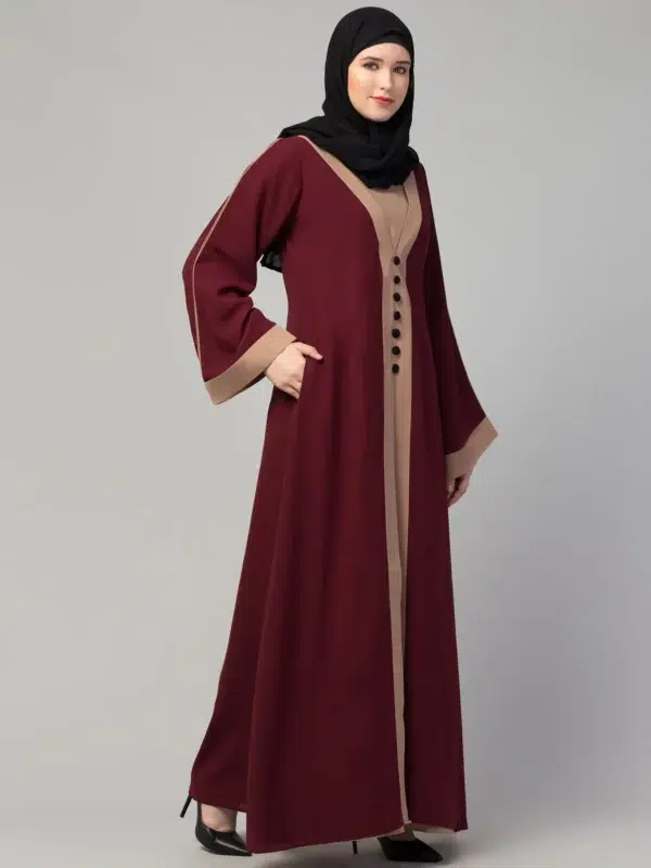 Maxi Abaya Dress with Pipin Work