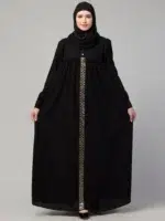 Umbrella Abaya Burqa Dress with Lace Work