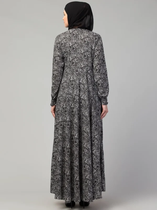 Printed Long Maxi Abaya   Image 2