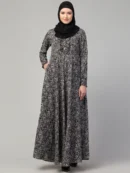 Printed Long Maxi Abaya