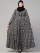 Printed Long Maxi Abaya
