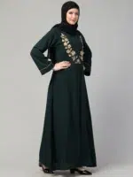 A-Line Abaya Dress With Embroidery Work