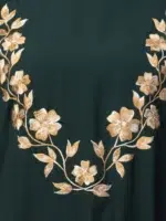 A-Line Abaya Dress With Embroidery Work