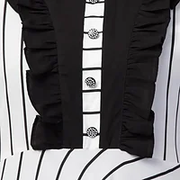 Striped Long Maxi Abaya - back view