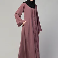 Front Open Abaya - styling and drape detail