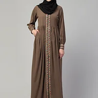 Front Open Maxi Abaya - side drape