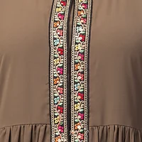 Front Open Maxi Abaya - back view