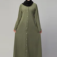 Piping Abaya - sleeve and cuff detail