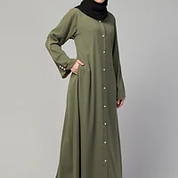 Piping Abaya - styling and drape detail