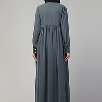 Lace Abaya Dress - Nida Matte fabric close up