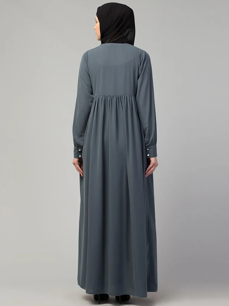 Lace Abaya Dress  Nida Matte fabric close up