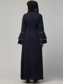 Dual Layer Abaya Dress with Attached Shrug