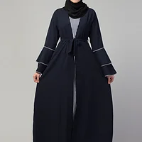 Shrug Abaya - sleeve and cuff detail