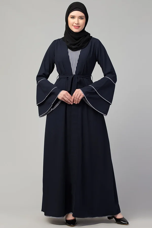 Shrug Abaya - full length front view