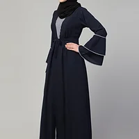 Shrug Abaya - finished stitching and hem detail