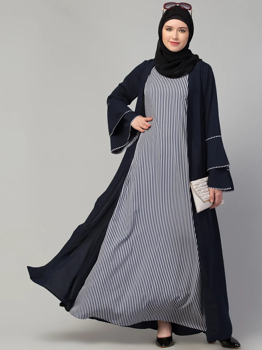Shrug Abaya side drape