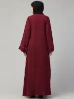 A-line Abaya Dress With Front Box design