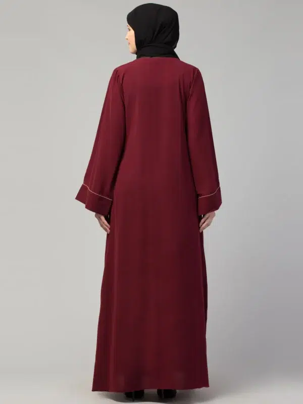 A-line Abaya Dress With Front Box design