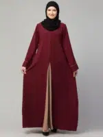 A-line Abaya Dress With Front Box design