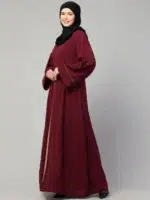 A-line Abaya Dress With Front Box design