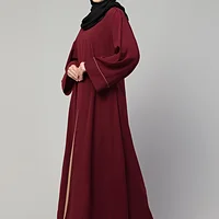 Dual Color Abaya - styling and drape detail