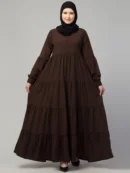 Umbrella Abaya with Elasticated Cuffs