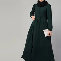 Box Design Umbrella Abaya - side drape