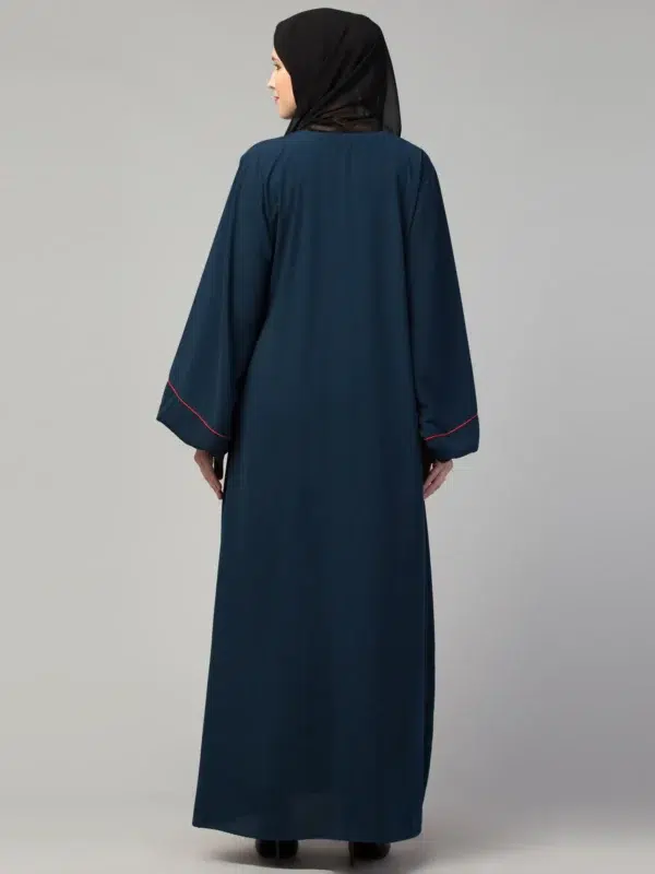 A-line Abaya with Pipin Work