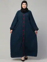 A-line Abaya with Pipin Work