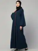 A-line Abaya with Pipin Work