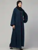 A-line Abaya with Pipin Work