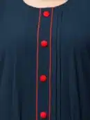 A-line Abaya with Pipin Work