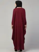 Kaftan in Dual Color with Lace