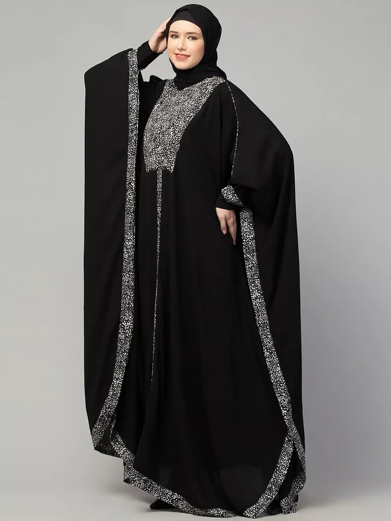 Elegant Kaftan  finished stitching and hem detail