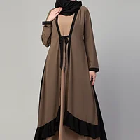 Abaya with Shrug - sleeve and cuff detail