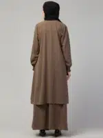 Two Piece Knee Length Abaya and Skirt