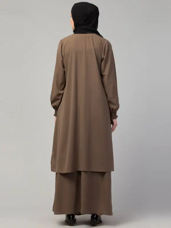 Two Piece Knee Length Abaya and Skirt