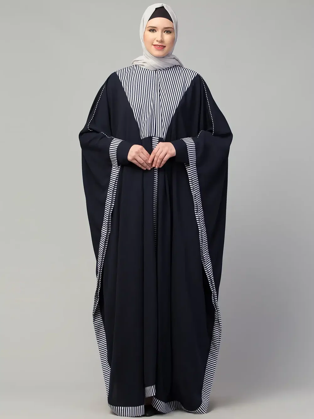Striped Kaftan  side drape