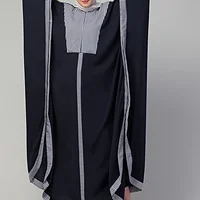 Striped Kaftan - full length front view